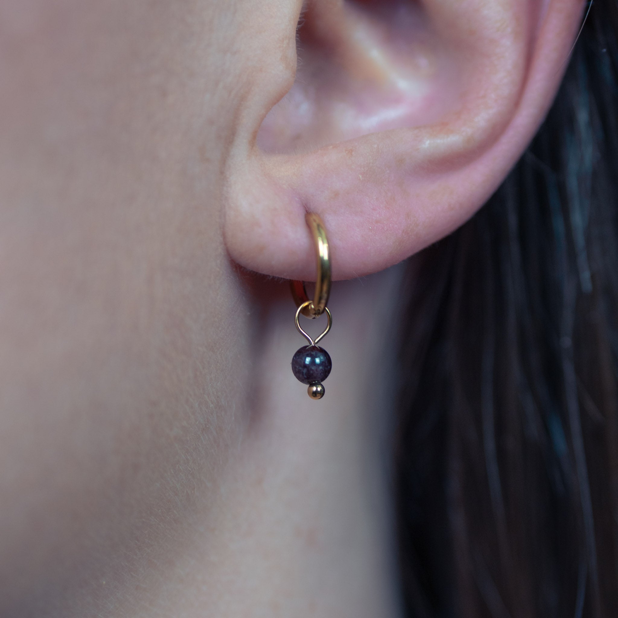 Boucles d'oreilles Serena en pierres Grenat - SLOYA